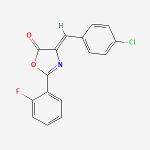molecular formula C16H9ClFNO2 B5097309 (4Z)-4-(4-chlorobenzylidene)-2-(2-fluorophenyl)-1,3-oxazol-5(4H)-one 