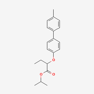 molecular formula C20H24O3 B5097393 isopropyl 2-((4'-methyl-[1,1'-biphenyl]-4-yl)oxy)butanoate 