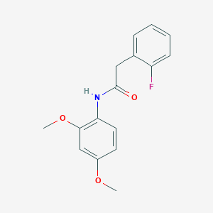 molecular formula C16H16FNO3 B5097589 N-(2,4-dimethoxyphenyl)-2-(2-fluorophenyl)acetamide 
