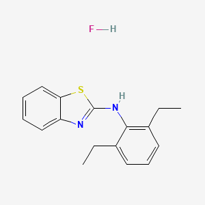molecular formula C17H19FN2S B5097724 N-(2,6-diethylphenyl)-1,3-benzothiazol-2-amine;hydrofluoride 