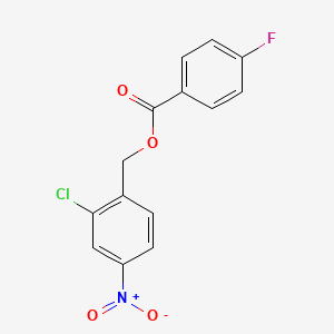 molecular formula C14H9ClFNO4 B5097737 2-chloro-4-nitrobenzyl 4-fluorobenzoate 