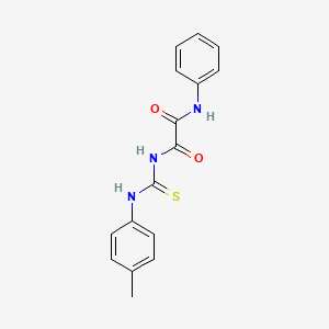molecular formula C16H15N3O2S B5097778 N'-[(4-methylphenyl)carbamothioyl]-N-phenyloxamide 