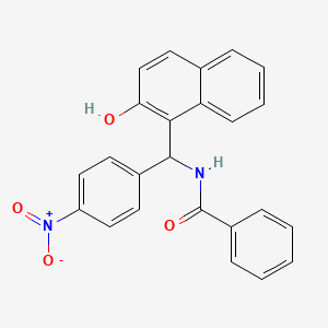molecular formula C24H18N2O4 B5097969 N-[(2-hydroxy-1-naphthyl)(4-nitrophenyl)methyl]benzamide 