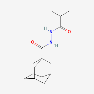 molecular formula C15H24N2O2 B5098171 N'-(2-methylpropanoyl)adamantane-1-carbohydrazide 