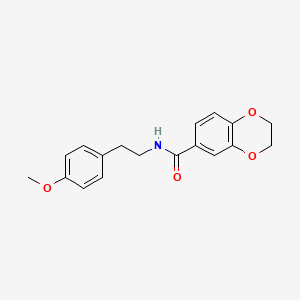 molecular formula C18H19NO4 B5098323 N-[2-(4-methoxyphenyl)ethyl]-2,3-dihydro-1,4-benzodioxine-6-carboxamide 