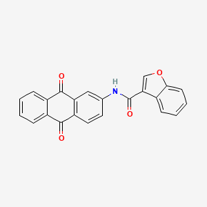 molecular formula C23H13NO4 B5098485 N-(9,10-dioxoanthracen-2-yl)-1-benzofuran-3-carboxamide 