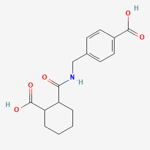 molecular formula C16H19NO5 B5098549 4-{[(2-CARBOXYCYCLOHEXYL)FORMAMIDO]METHYL}BENZOIC ACID 