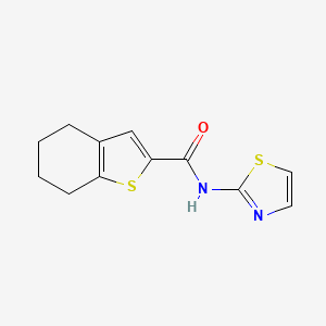 molecular formula C12H12N2OS2 B5098578 N-(1,3-thiazol-2-yl)-4,5,6,7-tetrahydro-1-benzothiophene-2-carboxamide 