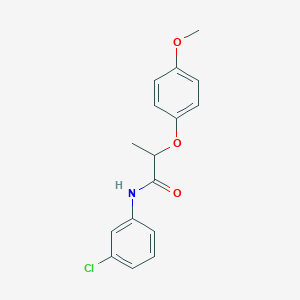 molecular formula C16H16ClNO3 B5098586 N-(3-chlorophenyl)-2-(4-methoxyphenoxy)propanamide 