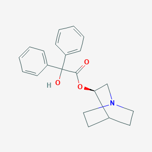 molecular formula C21H23NO3 B050987 (3r)-1-Azabicyclo[2.2.2]oct-3-Yl Hydroxy(Diphenyl)acetate CAS No. 62869-69-6
