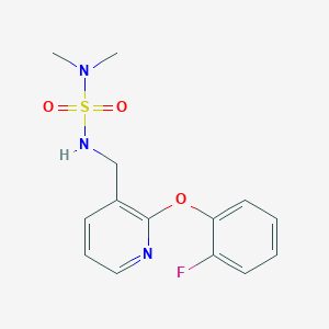 molecular formula C14H16FN3O3S B5098842 N'-{[2-(2-fluorophenoxy)-3-pyridinyl]methyl}-N,N-dimethylsulfamide 