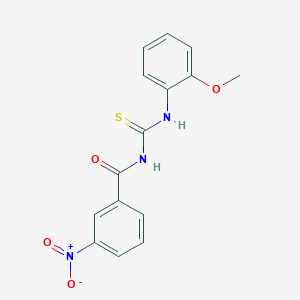 molecular formula C15H13N3O4S B5098860 N-[(2-methoxyphenyl)carbamothioyl]-3-nitrobenzamide 