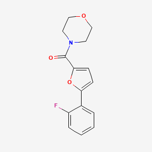 molecular formula C15H14FNO3 B5099076 [5-(2-fluorophenyl)-2-furyl](morpholino)methanone 