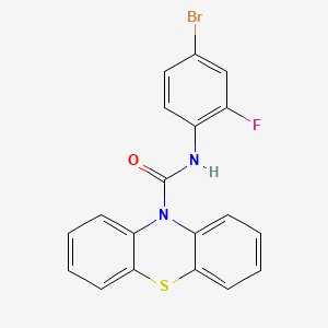 molecular formula C19H12BrFN2OS B5099340 N-(4-bromo-2-fluorophenyl)-10H-phenothiazine-10-carboxamide 