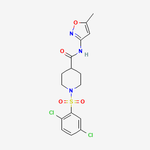 molecular formula C16H17Cl2N3O4S B5099461 1-(2,5-dichlorophenyl)sulfonyl-N-(5-methyl-1,2-oxazol-3-yl)piperidine-4-carboxamide 