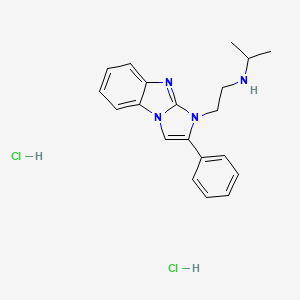 molecular formula C20H24Cl2N4 B5099600 N-[2-(2-phenylimidazo[1,2-a]benzimidazol-3-yl)ethyl]propan-2-amine;dihydrochloride 