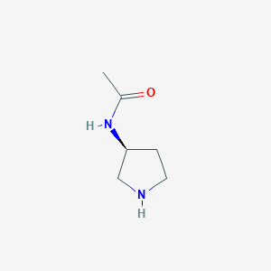 molecular formula C6H12N2O B050997 (3S)-(-)-3-Acetamidopyrrolidine CAS No. 114636-31-6