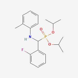 molecular formula C20H27FNO3P B5099704 N-[di(propan-2-yloxy)phosphoryl-(2-fluorophenyl)methyl]-2-methylaniline 