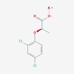 molecular formula C9H7Cl2KO3 B050998 Dichlorprop-P-potassium CAS No. 113963-87-4