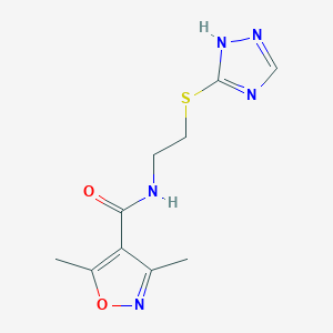 molecular formula C10H13N5O2S B5100067 3,5-dimethyl-N-[2-(1H-1,2,4-triazol-5-ylthio)ethyl]-4-isoxazolecarboxamide 