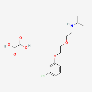 molecular formula C15H22ClNO6 B5100207 N-[2-[2-(3-chlorophenoxy)ethoxy]ethyl]propan-2-amine;oxalic acid 