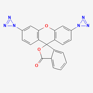 molecular formula C20H10N6O3 B5100285 3',6'-Bis(triazirin-1-yl)spiro[2-benzofuran-3,9'-xanthene]-1-one 