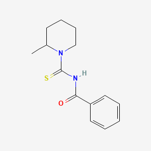 molecular formula C14H18N2OS B5100318 N-(2-methylpiperidine-1-carbothioyl)benzamide 