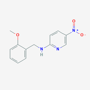 molecular formula C13H13N3O3 B5100423 N-[(2-methoxyphenyl)methyl]-5-nitropyridin-2-amine CAS No. 5482-36-0