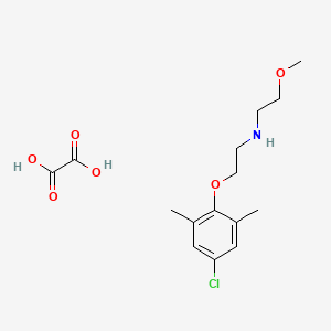 molecular formula C15H22ClNO6 B5100504 N-[2-(4-chloro-2,6-dimethylphenoxy)ethyl]-2-methoxyethanamine;oxalic acid 
