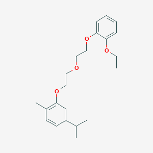 molecular formula C22H30O4 B5100549 2-[2-[2-(2-Ethoxyphenoxy)ethoxy]ethoxy]-1-methyl-4-propan-2-ylbenzene 
