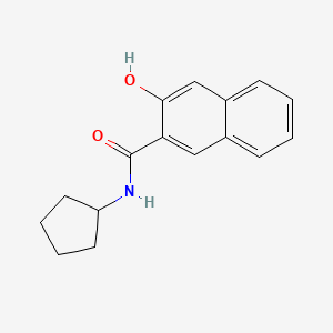 molecular formula C16H17NO2 B5100799 N-cyclopentyl-3-hydroxynaphthalene-2-carboxamide 