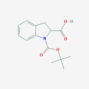1-(tert-Butoxycarbonyl)-2-indolinecarboxylic acid