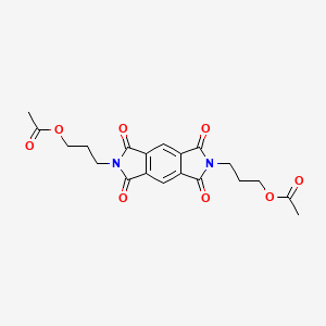 molecular formula C20H20N2O8 B5101002 3-{6-[3-(ACETYLOXY)PROPYL]-1,3,5,7-TETRAOXO-1H,2H,3H,5H,6H,7H-PYRROLO[3,4-F]ISOINDOL-2-YL}PROPYL ACETATE 