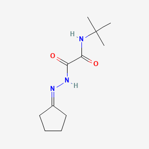 molecular formula C11H19N3O2 B5101023 N-tert-butyl-N'-(cyclopentylideneamino)oxamide 