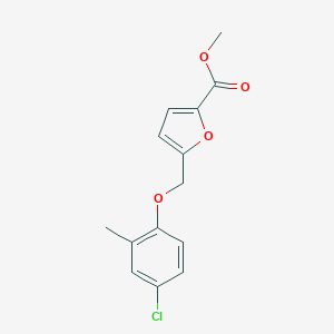 molecular formula C14H13ClO4 B510104 Methyl 5-((4-chloro-2-methylphenoxy)methyl)furan-2-carboxylate CAS No. 438218-23-6