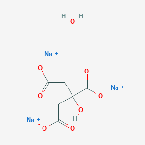 molecular formula C6H15Na3O12<br>C6H5Na3O7.5H2O<br>C6H7Na3O8 B051013 Citric acid trisodium salt hydrate CAS No. 114456-61-0