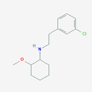 molecular formula C15H22ClNO B5101335 N-[2-(3-chlorophenyl)ethyl]-2-methoxycyclohexan-1-amine 
