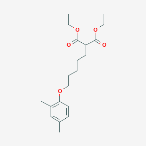molecular formula C20H30O5 B5101403 Diethyl 2-[5-(2,4-dimethylphenoxy)pentyl]propanedioate 