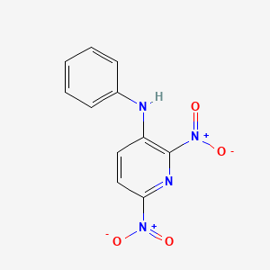 molecular formula C11H8N4O4 B5101451 2,6-dinitro-N-phenylpyridin-3-amine 