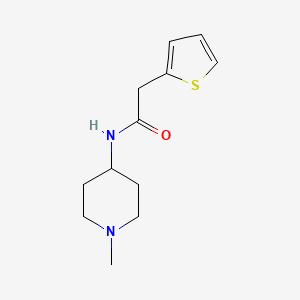 molecular formula C12H18N2OS B5101504 N-(1-methylpiperidin-4-yl)-2-(thiophen-2-yl)acetamide 