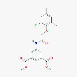 molecular formula C20H20ClNO6 B5101592 Dimethyl 5-[[2-(2-chloro-4,6-dimethylphenoxy)acetyl]amino]benzene-1,3-dicarboxylate 
