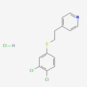 molecular formula C13H12Cl3NS B5101765 4-[2-(3,4-Dichlorophenyl)sulfanylethyl]pyridine;hydrochloride 