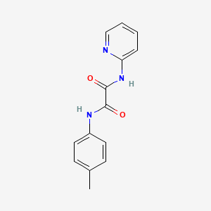 molecular formula C14H13N3O2 B5101784 N'-(4-METHYLPHENYL)-N-(PYRIDIN-2-YL)ETHANEDIAMIDE 
