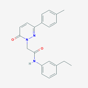 molecular formula C21H21N3O2 B5101904 N-(3-ethylphenyl)-2-[3-(4-methylphenyl)-6-oxopyridazin-1(6H)-yl]acetamide 