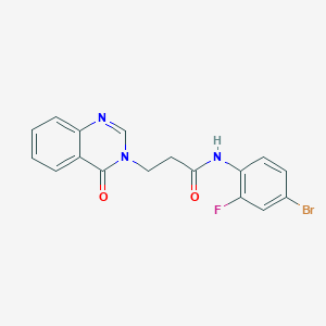 N-(4-bromo-2-fluorophenyl)-3-(4-oxoquinazolin-3(4H)-yl)propanamide