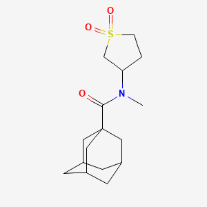 molecular formula C16H25NO3S B5101957 N-(1,1-dioxo-1lambda6-thiolan-3-yl)-N-methyladamantane-1-carboxamide CAS No. 5870-31-5