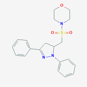 4-{[(1,3-diphenyl-4,5-dihydro-1H-pyrazol-5-yl)methyl]sulfonyl}morpholine