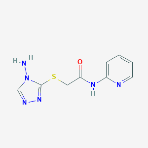 2-[(4-amino-4H-1,2,4-triazol-3-yl)sulfanyl]-N-(2-pyridinyl)acetamide