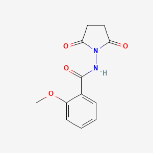 molecular formula C12H12N2O4 B5102087 N-(2,5-dioxopyrrolidin-1-yl)-2-methoxybenzamide 