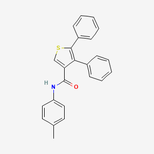 molecular formula C24H19NOS B5102123 N-(4-methylphenyl)-4,5-diphenylthiophene-3-carboxamide 